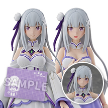 KADOKAWA PLASTIC MODEL SERIES Re:ZERO -Starting Life in Another World- Emilia DX Ver. with Emilia Color Ver. Cutting Mat